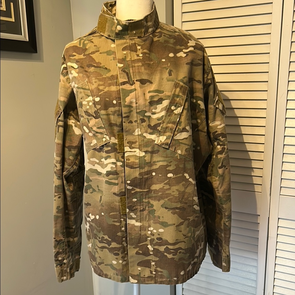 Propper Military Field Jacket Green Brown Camouflage